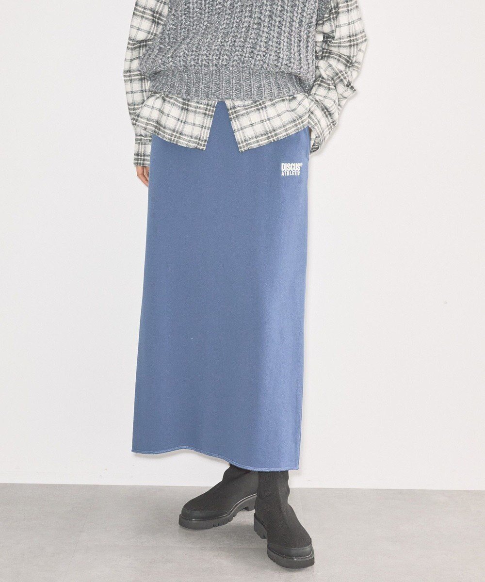 【アメリカンホリック/AMERICAN HOLIC】のDiscus 裏毛スカート インテリア・キッズ・メンズ・レディースファッション・服の通販 founy(ファニー) ファッション Fashion レディースファッション Fashion for Women スカート Skirts アメリカン American Style シンプル Simple, Minimal スウェット / スエット Sweatshirt, Sweatwear スタイリッシュ Stylish, Fashionable スリット Slit, Slit Detail タイトスカート Pencil Skirt, Tight Skirt ポケット Pocket, Pocket Detail A/W・秋冬 Autumn/Winter Blue|ID: prp329100004780109 ipo3291000000034674946