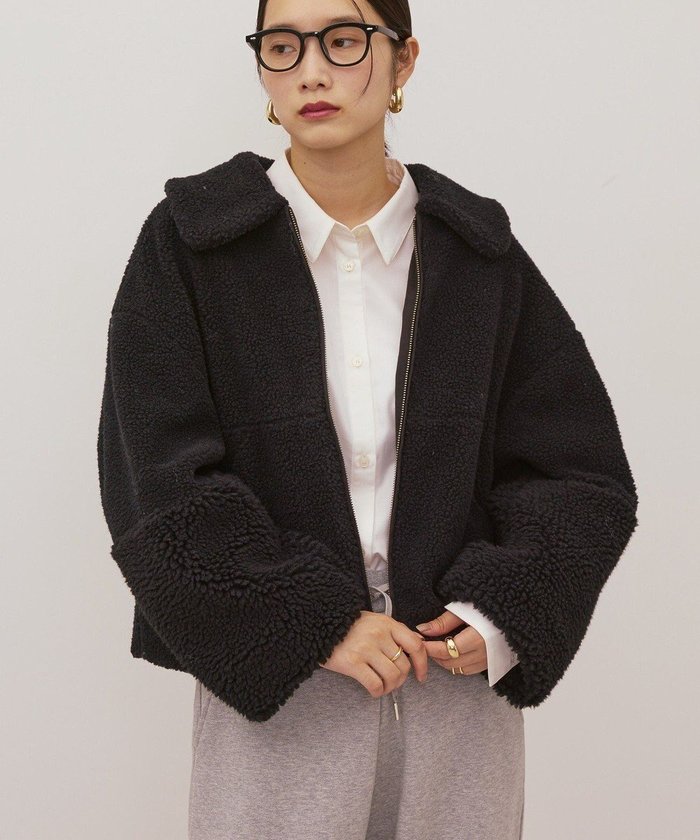 【アメリカンホリック/AMERICAN HOLIC】の衿付きボアブルゾン インテリア・キッズ・メンズ・レディースファッション・服の通販 founy(ファニー) https://founy.com/ ファッション Fashion レディースファッション Fashion for Women アウター Coat / Outerwear Collection レディースジャケット・軽アウター Jackets ブルゾンジャケット・スポーティアウター Blouson Jackets アメリカン American Style ジャケット Jacket, Outerwear スタイリッシュ Stylish, Fashionable ブルゾン Blouson, Bomber Jacket ボトム Bottoms, Lower Wear ポケット Pocket, Pocket Detail A/W・秋冬 Autumn/Winter おすすめ Recommended / Our Picks エレガント 上品 Elegant |ID: prp329100004780110 ipo3291000000034674947