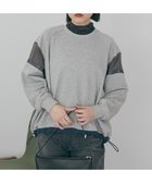 【アメリカンホリック/AMERICAN HOLIC】の異素材ドロスト配色プルオーバー Gray Mixture|ID: prp329100004780111 ipo3291000000034674951