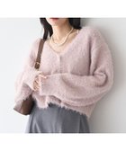 【アースミュージックアンドエコロジー/earth music&ecology】のミックスカラーラメニットカーディガン Light Pink|ID: prp329100004780114 ipo3291000000034674967