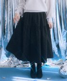 【アースミュージックアンドエコロジー/earth music&ecology】のウエストシャーリングティアードスカート Black|ID: prp329100004780115 ipo3291000000034674971