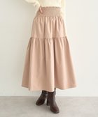 【アースミュージックアンドエコロジー/earth music&ecology】のウエストシャーリングティアードスカート Beige|ID: prp329100004780115 ipo3291000000034674972