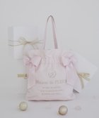 【メゾンドフルール/Maison de FLEUR】のオーガンジーダブルリボンギャザートート Light Pink|ID: prp329100004780118 ipo3291000000034674985