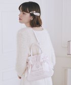 【メゾンドフルール/Maison de FLEUR】のオーガンジーダブルリボン2Wayトートバッグ Light Pink|ID: prp329100004780121 ipo3291000000034674999