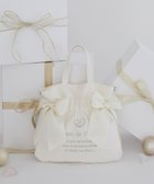 【メゾンドフルール/Maison de FLEUR】のオーガンジーダブルリボン2Wayトートバッグ Ivory|ID: prp329100004780121 ipo3291000000034675001