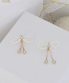 【メゾンドフルール/Maison de FLEUR】のパールリボンビジューイヤリング White|ID: prp329100004780124 ipo3291000000034675019