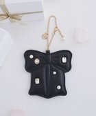 【メゾンドフルール/Maison de FLEUR】のリボンビジューパスケース Black|ID: prp329100004780125 ipo3291000000034675021