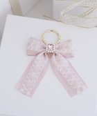 【メゾンドフルール/Maison de FLEUR】のハシゴレースパールビジューリボンキーリング Pink|ID: prp329100004780132 ipo3291000000034675042