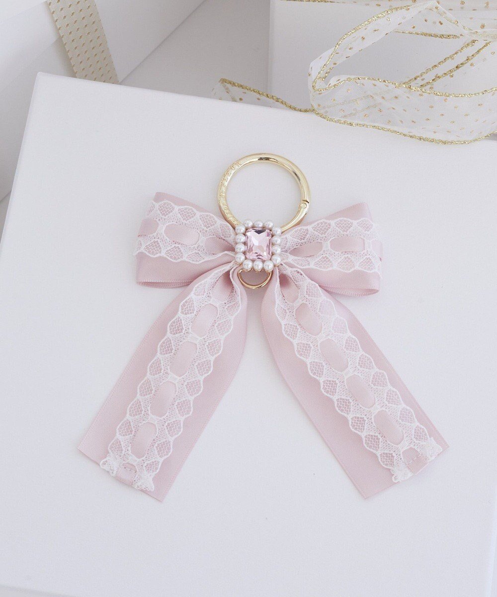 【メゾンドフルール/Maison de FLEUR】のハシゴレースパールビジューリボンキーリング インテリア・キッズ・メンズ・レディースファッション・服の通販 founy(ファニー) 　ファッション　Fashion　レディースファッション　Fashion for Women　ミニ財布・二つ折り財布　Wallets & Card Cases　おすすめ　Recommended / Our Picks　キーホルダー　Keychain, Key Holder　ギフト プレゼント　Gift / Present　サテン　Satin, Glossy Fabric　チャーム　Charm, Pendant　ホリデーシーズン　Holiday Season　リボン　Ribbon, Bow　レース　Lace, Lace Fabric　財布　Wallet, Purse　Pink|ID: prp329100004780132 ipo3291000000034675042