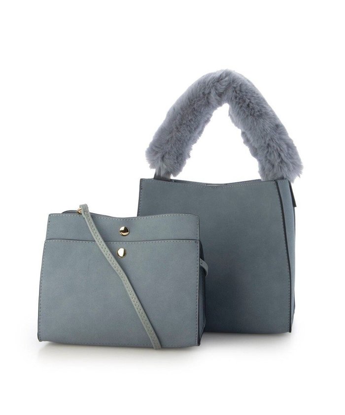 【アンビリオン/UNBILLION】のカシュカシュ cachechche / 横ヒネリインバッグセットファーハンドル インテリア・キッズ・メンズ・レディースファッション・服の通販 founy(ファニー) https://founy.com/ ファッション Fashion レディースファッション Fashion for Women インナー Innerwear カラフル Colorful Design ショルダー Shoulder, Shoulder Strap ハンド Hand, Handmade ミックス Mix, Mixed Style モチーフ Motif, Design Theme 再入荷 Restock / Back in Stock |ID: prp329100004780136 ipo3291000000034675052