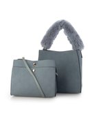 【アンビリオン/UNBILLION】のカシュカシュ cachechche / 横ヒネリインバッグセットファーハンドル ブルー|ID: prp329100004780136 ipo3291000000034675053