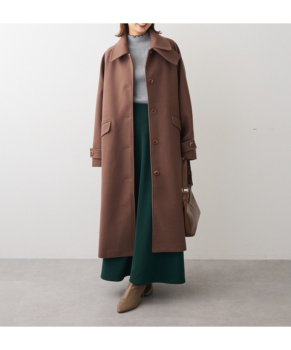 【グリーンパークス/Green Parks】の2WAYステンカラーロングコート 人気、トレンドファッション・服の通販 founy(ファニー) 　ファッション　Fashion　レディースファッション　Fashion for Women　アウター　Coat / Outerwear Collection　コート・ロングコート・ピーコート　Long Coats, Peacoats & More　レディースジャケット・軽アウター　Jackets　おすすめ　Recommended / Our Picks　ジャケット　Jacket, Outerwear　スタンド　Stand Collar, Upright Stand　スマート　Smart, Elegant　フォルム　Silhouette, Form　フラップ　Flap, Flap Pocket　ポケット　Pocket, Pocket Detail　ロング　Long, Long-Length　エレガント 上品　Elegant　A/W・秋冬　Autumn/Winter　ビジネス 仕事 通勤　Business / Work / Commuting　 other-1|ID: prp329100004780143 ipo3291000000034675074