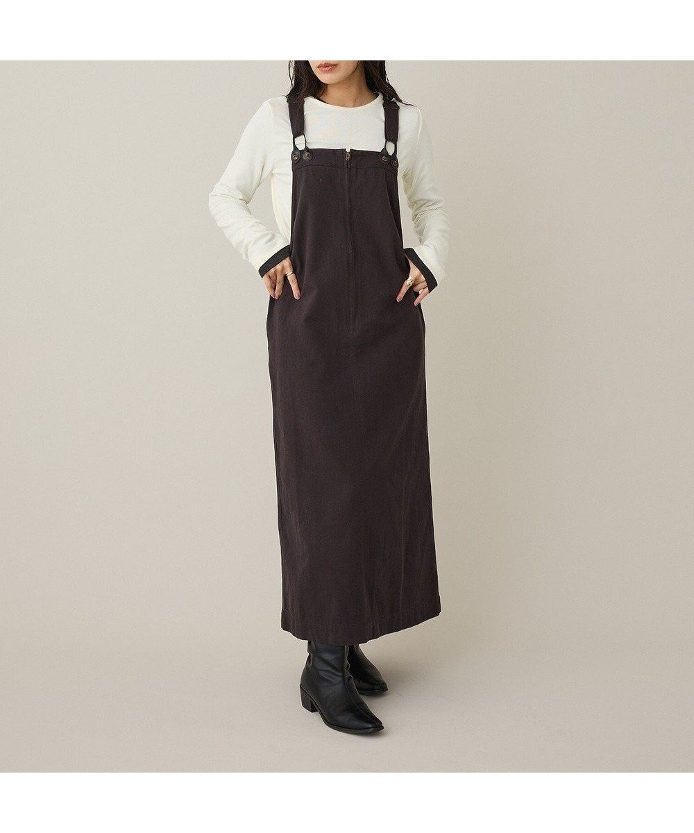 【クラフトスタンダードブティック/CRAFT STANDARD BOUTIQUE】のフロントジップジャンパースカート 人気、トレンドファッション・服の通販 founy(ファニー) ファッション Fashion レディースファッション Fashion for Women スカート Skirts インナー Innerwear ショルダー Shoulder, Shoulder Strap ショート Short, Short Length スリット Slit, Slit Detail タートルネック Turtleneck, High Neck ツイル Twist, Twisted Detail バランス Balance, Style Balance フロント Front, Front Design ポケット Pocket, Pocket Detail ロング Long, Long-Length ワーク Workwear, Utility Style A/W・秋冬 Autumn/Winter エレガント 上品 Elegant other-1|ID: prp329100004780144 ipo3291000000034675077