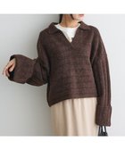 【クラフトスタンダードブティック/CRAFT STANDARD BOUTIQUE】のロールアップ袖ショート丈ニットプルオーバー Brown|ID: prp329100004780145 ipo3291000000034675083