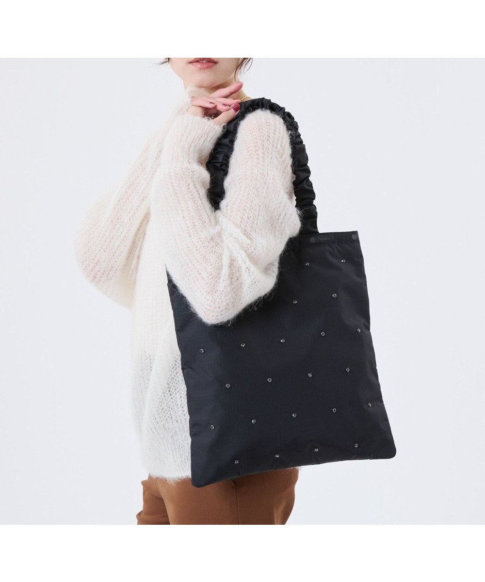 【レスポートサック/LeSportsac】のGH EMERALD TOTE/ビジューブラックグレー インテリア・キッズ・メンズ・レディースファッション・服の通販 founy(ファニー) 　ファッション　Fashion　レディースファッション　Fashion for Women　バッグ　Bags　アクセサリー　Fashion Accessories　ギャザー　Gathered, Ruffled　コレクション　Collection, Seasonal Line　軽量　Lightweight, Ultra Light　スリム　Slim, Slim Fit　雑誌　Magazine, Fashion Magazine　トラベル　Travel, Travel Gear　ビジュー　Bijou, Jewel-like Accent　プリント　Print, Printed Pattern　ポケット　Pocket, Pocket Detail　ラベンダー　Lavender　おすすめ　Recommended / Our Picks　旅行　Travel　エレガント 上品　Elegant　ホリデーシーズン　Holiday Season　ギフト プレゼント　Gift / Present　ビジネス 仕事 通勤　Business / Work / Commuting　ビジューブラックグレー|ID: prp329100004780150 ipo3291000000034675094