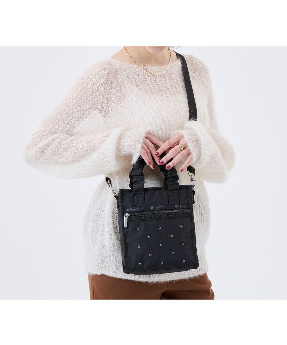 【レスポートサック/LeSportsac】のGH MINI N/S TOTE/ビジューブラックグレー 人気、トレンドファッション・服の通販 founy(ファニー) 　ファッション　Fashion　レディースファッション　Fashion for Women　バッグ　Bags　アウトドア　Outdoor Clothing　アクセサリー　Fashion Accessories　ギャザー　Gathered, Ruffled　コレクション　Collection, Seasonal Line　軽量　Lightweight, Ultra Light　ショルダー　Shoulder, Shoulder Strap　スマート　Smart, Elegant　財布　Wallet, Purse　ビジュー　Bijou, Jewel-like Accent　プリント　Print, Printed Pattern　ポケット　Pocket, Pocket Detail　ポーチ　Pouch, Small Case　ラベンダー　Lavender　おすすめ　Recommended / Our Picks　旅行　Travel　エレガント 上品　Elegant　ホリデーシーズン　Holiday Season　 other-1|ID: prp329100004780153 ipo3291000000034675099