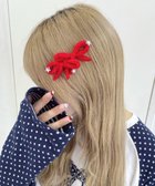 【ウィゴー/WEGO】のL2Pニットリボンクリップ レッド|ID: prp329100004780154 ipo3291000000034675103