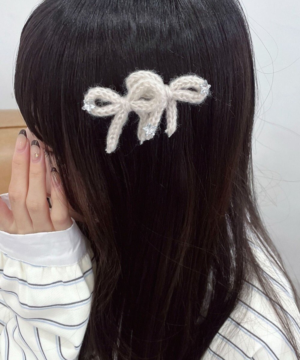 【ウィゴー/WEGO】のL2Pニットリボンクリップ インテリア・キッズ・メンズ・レディースファッション・服の通販 founy(ファニー) ファッション Fashion レディースファッション Fashion for Women トップス・カットソー Cut & Sew Tops ニット Knit Tops & Sweaters シュシュ&ヘアアクセ/ヘアアレンジ Scrunchies & Hair Accessories アクセサリー Fashion Accessories スマホ Smartphone, Mobile Device ヘアアクセ Hair Accessory, Hair Clip リボン Ribbon, Bow A/W・秋冬 Autumn/Winter ベージュ|ID: prp329100004780154 ipo3291000000034675105