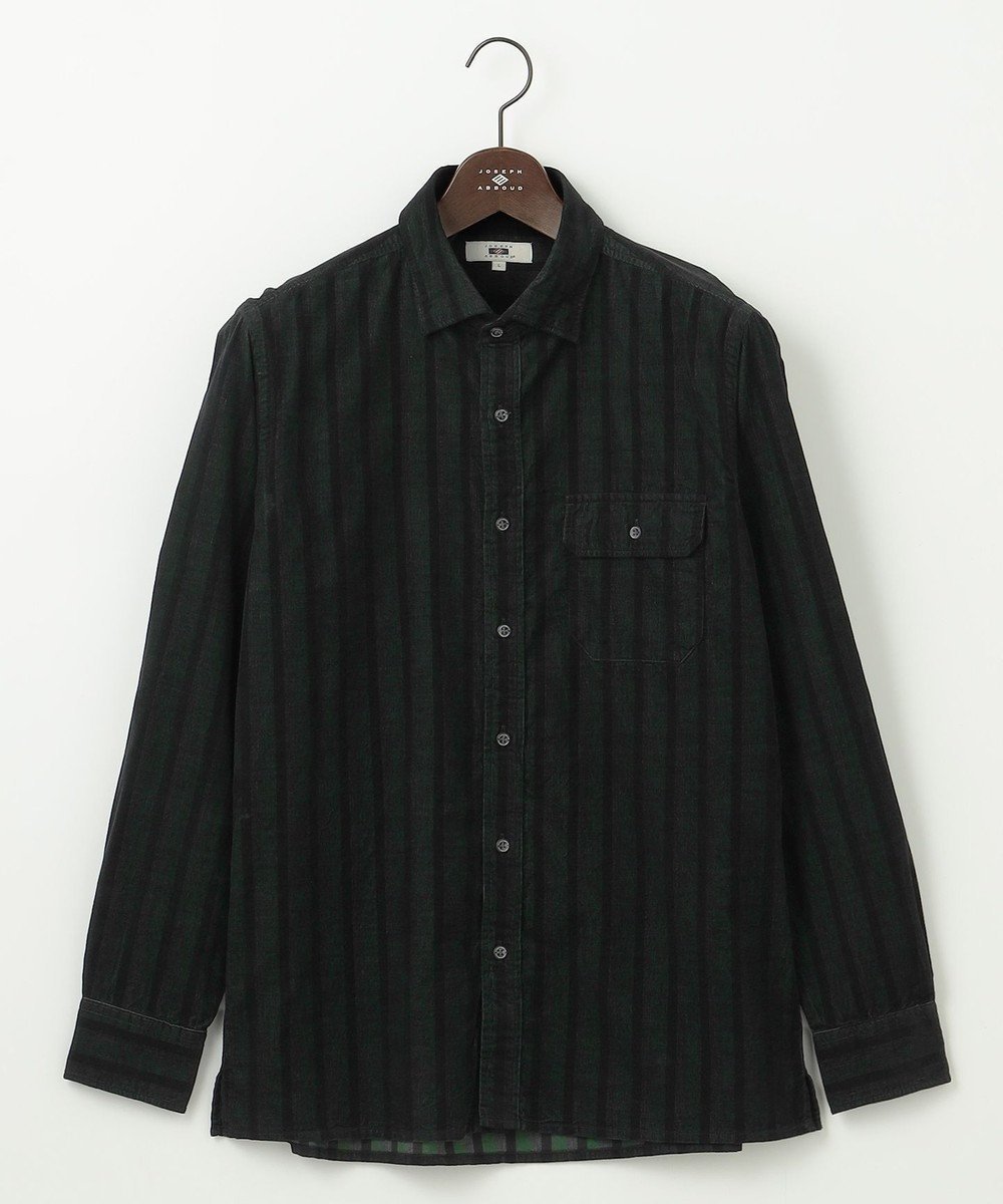 【ジョセフ アブード/JOSEPH ABBOUD / MEN】の【羽織にも】コーデュロイシャツ 人気、トレンドファッション・服の通販 founy(ファニー) 　ファッション　Fashion　メンズファッション　Fashion for Men　トップス・カットソー　Cut & Sew Tops　メンズシャツ　Shirts　コーデュロイ　Corduroy, Cord Fabric　ストライプ　Stripe, Striped Pattern　ストレート　Straight, Straight Cut　A/W・秋冬　Autumn/Winter　羽織　Haori, Light Jacket　 other-1|ID: prp329100004780804 ipo3291000000034685507
