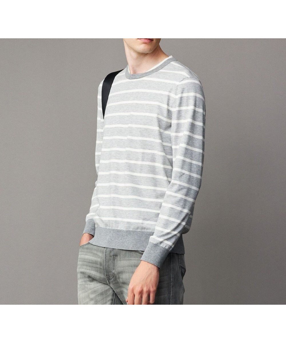 【ジョセフ アブード/JOSEPH ABBOUD / MEN】の【チクチクしない/イージーケア/3シーズン対応】ハイカウントSNOWY ボーダー ニットT 人気、トレンドファッション・服の通販 founy(ファニー) 　ファッション　Fashion　メンズファッション　Fashion for Men　トップス・カットソー　Cut & Sew Tops　ニット・セーター / 定番トップス　Knit Tops & Sweaters　インナー　Innerwear　ストレッチ　Stretch, Stretchy Fabric　セーター　Sweater, Knitwear　ビジネス 仕事 通勤　Business / Work / Commuting　ボーダー　Border, Stripe　冬　Winter / This Winter　春　Spring　秋　Autumn　A/W・秋冬　Autumn/Winter　 other-1|ID: prp329100004780808 ipo3291000000034685528