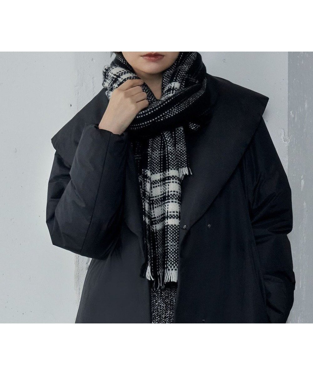 【アイシービー/iCB】のデジタルチェックストール インテリア・キッズ・メンズ・レディースファッション・服の通販 founy(ファニー) 　ファッション　Fashion　レディースファッション　Fashion for Women　ストール　Soft & Warm Scarves　マフラー・スヌード / 冬小物の定番　Scarves & Mufflers　2024年　2024　2024-2025秋冬・A/W　Autumn/Winter 2024–25 AW24–25　クラシック　Classic, Timeless Style　ストール　Stole, Wrap　スヌード　Snood, Infinity Scarf　チェック　Check, Plaid, Tartan　トレンド　Trend, Trending Now　マフラー　Scarf, Muffler　A/W・秋冬　Autumn/Winter　羽織　Haori, Light Jacket　オフホワイト×ブラック系|ID: prp329100004780812 ipo3291000000034685544