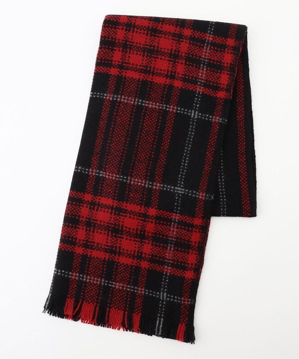 【アイシービー/iCB】のデジタルチェックストール インテリア・キッズ・メンズ・レディースファッション・服の通販 founy(ファニー) 　ファッション　Fashion　レディースファッション　Fashion for Women　ストール　Soft & Warm Scarves　マフラー・スヌード / 冬小物の定番　Scarves & Mufflers　2024年　2024　2024-2025秋冬・A/W　Autumn/Winter 2024–25 AW24–25　クラシック　Classic, Timeless Style　ストール　Stole, Wrap　スヌード　Snood, Infinity Scarf　チェック　Check, Plaid, Tartan　トレンド　Trend, Trending Now　マフラー　Scarf, Muffler　A/W・秋冬　Autumn/Winter　羽織　Haori, Light Jacket　レッド×ブラック系|ID: prp329100004780812 ipo3291000000034685545
