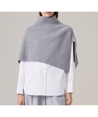 【アイシービー/iCB】の【洗える】ウールポリエステルニットケープ ライトグレー系|ID: prp329100004780813 ipo3291000000034685547