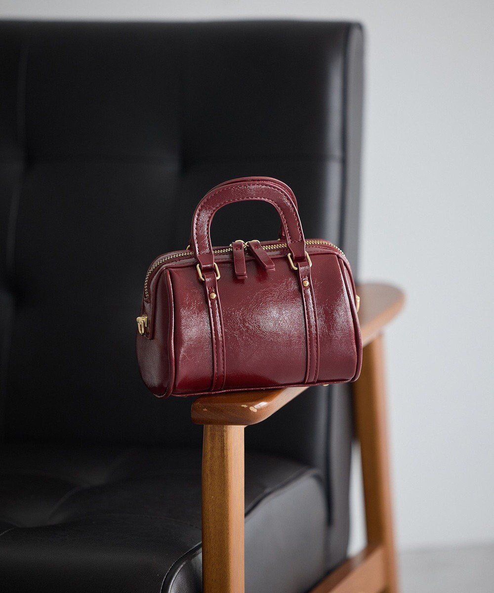 【アースミュージックアンドエコロジー/earth music&ecology】のミニボストンバッグ インテリア・キッズ・メンズ・レディースファッション・服の通販 founy(ファニー) ファッション Fashion レディースファッション Fashion for Women バッグ Bags おすすめ Recommended / Our Picks フェイクレザー Faux Leather, PU Leather ボストンバッグ Boston Bag, Retro Bag ワンポイント One Point, Statement Accent エレガント 上品 Elegant 財布 Wallet, Purse Red|ID: prp329100004780830 ipo3291000000034685664