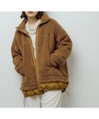 【グリーンパークス/Green Parks】の異素材コンビスタンドボアブルゾン Camel|ID: prp329100004780836 ipo3291000000035630691