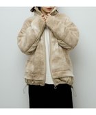 【グリーンパークス/Green Parks】のスタンドボアジャケット Beige|ID: prp329100004780839 ipo3291000000034685697