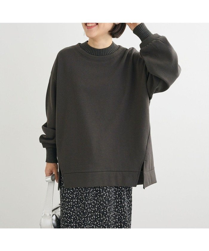 【グリーンパークス/Green Parks】のリブドッキング裏起毛プルオーバー インテリア・キッズ・メンズ・レディースファッション・服の通販 founy(ファニー) https://founy.com/ ファッション Fashion レディースファッション Fashion for Women トップス・カットソー Cut & Sew Tops レディースパーカー・カジュアルフーディー Casual Hoodies & Sweatshirts カジュアルプルオーバー・ニットトップス Pullovers & Knit Tops / Casual Pullovers スウェット・クルーネックトップス Sweatshirts & Crewnecks / Relaxed Fit Sweat Tops スウェット / スエット Sweatshirt, Sweatwear スリット Slit, Slit Detail フォルム Silhouette, Form ボトム Bottoms, Lower Wear ポケット Pocket, Pocket Detail リブニット Rib Knit, Ribbed Knit A/W・秋冬 Autumn/Winter |ID: prp329100004780841 ipo3291000000035608264