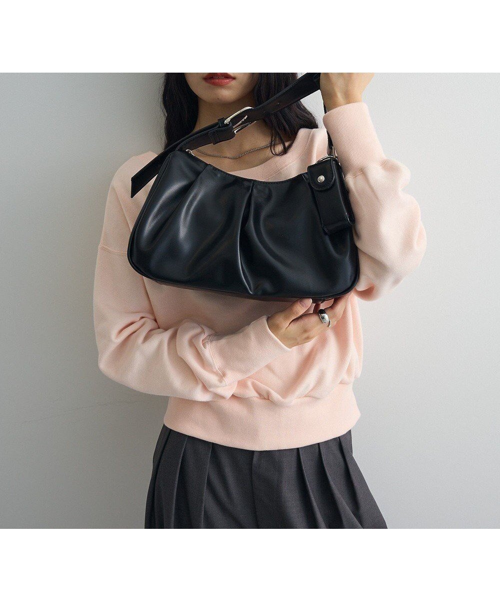 【グリーンパークス/Green Parks】のマルチWAYベルトワンハンドルバッグ インテリア・キッズ・メンズ・レディースファッション・服の通販 founy(ファニー) ファッション Fashion レディースファッション Fashion for Women バッグ Bags ベルト&ウエストマーク Belts & Waist Accessories ギャザー Gathered, Ruffled シルバー Silver, Metallic Silver スマホ Smartphone, Mobile Device フォルム Silhouette, Form ポケット Pocket, Pocket Detail リップ Lip, Lip Motif エレガント 上品 Elegant Black|ID: prp329100004780843 ipo3291000000034685713