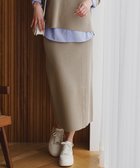 【アイシービー/iCB】のコットンポリエステルスムース ニットスカート クレイカーキ|ID: prp329100004780846 ipo3291000000035650673
