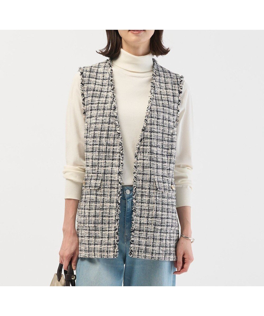 【ジェイ プレス/J.PRESS】のファニーツイード ジレ 人気、トレンドファッション・服の通販 founy(ファニー) 　ファッション　Fashion　レディースファッション　Fashion for Women　アウター　Coat / Outerwear Collection　レディースジャケット・軽アウター　Jackets　インナー　Innerwear　オケージョン　Occasion Wear　クラシック　Classic, Timeless Style　ジャケット　Jacket, Outerwear　スタイリッシュ　Stylish, Fashionable　ツイード　Twill, Twill Weave　デニム　Denim, Jeans Material　パッチ　Patch, Appliqué　フリンジ　Fringe, Tassel　ポケット　Pocket, Pocket Detail　メタル　Metal, Metal Parts　モダン　Modern, Contemporary　ワイド　Wide, Wide Fit　A/W・秋冬　Autumn/Winter　S/S・春夏　SS, Spring/Summer, Warm Season　夏　Summer　エレガント 上品　Elegant　セレモニー　Ceremony　 other-1|ID: prp329100004780848 ipo3291000000034685727