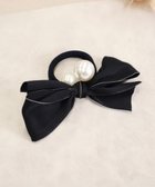 【ティアクラッセ/Tiaclasse】のパール×リボンヘアゴム ブラック|ID: prp329100004780870 ipo3291000000034685788