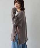 【アメリカンホリック/AMERICAN HOLIC】のバイカラーニットプルオーバー【WEB限定カラー有り】 Gray Beige|ID: prp329100004780873 ipo3291000000034685799
