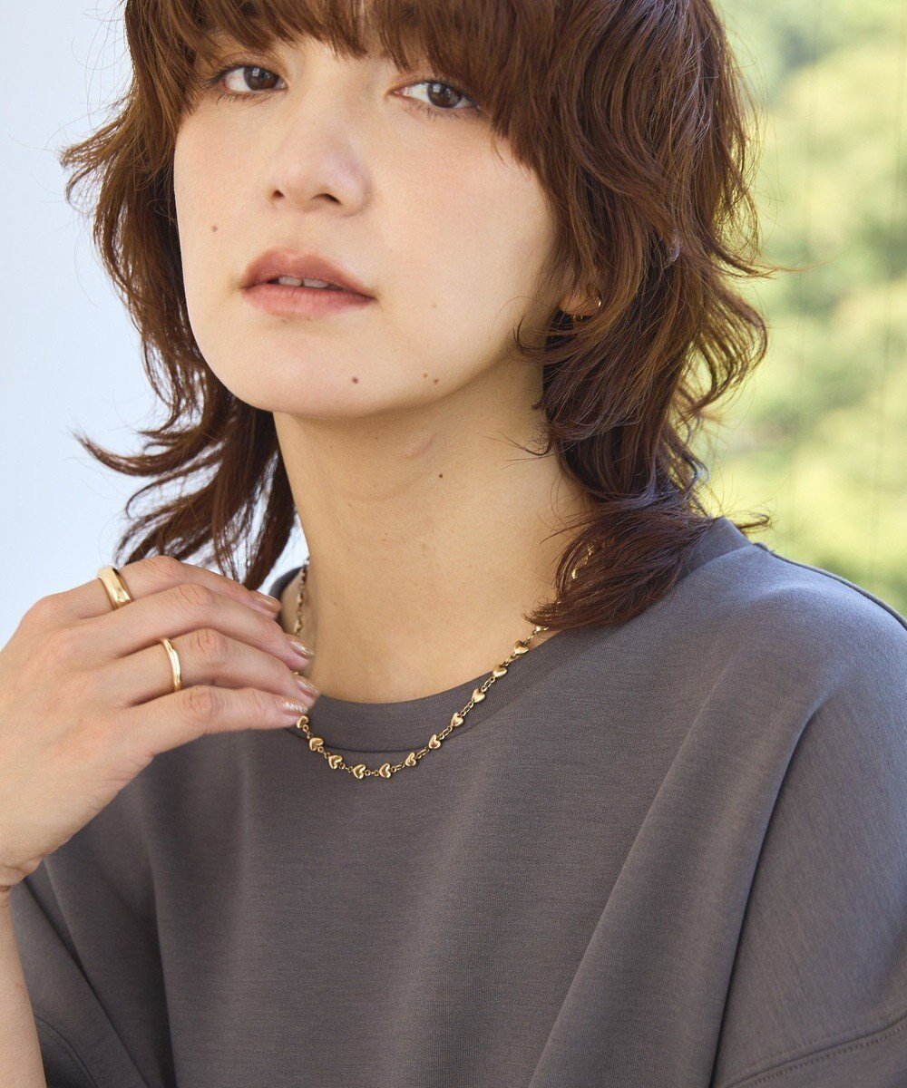 【アメリカンホリック/AMERICAN HOLIC】のハートモチーフチェーンネックレス インテリア・キッズ・メンズ・レディースファッション・服の通販 founy(ファニー) 　ファッション　Fashion　レディースファッション　Fashion for Women　ジュエリー　Jewelry　ネックレス　Necklaces & Pendants　アクセサリー　Fashion Accessories　アメリカン　American Style　コンパクト　Compact, Small Size　ショート　Short, Short Length　シンプル　Simple, Minimal　スタイリッシュ　Stylish, Fashionable　チェーン　Chain, Chain Strap　ネックレス　Necklace, Pendant Necklace　メタル　Metal, Metal Parts　モチーフ　Motif, Design Theme　Gold|ID: prp329100004780874 ipo3291000000034685802