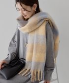 【アメリカンホリック/AMERICAN HOLIC】の起毛カラーチェックシャギーマフラー Yellow|ID: prp329100004780876 ipo3291000000034685807
