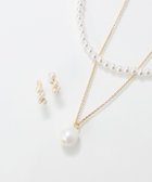 【フィービィー/phoebe】の〈オンワード限定セット〉クラスパールライトフィットイヤリング×クラシカルパール2連ネックレス ホワイト|ID: prp329100004780879 ipo3291000000035564428