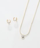 【フィービィー/phoebe】の〈オンワード限定セット〉ラッキーホースシューピアス×シャインベゼルセッティングネックレス ゴールド|ID: prp329100004780881 ipo3291000000034685819