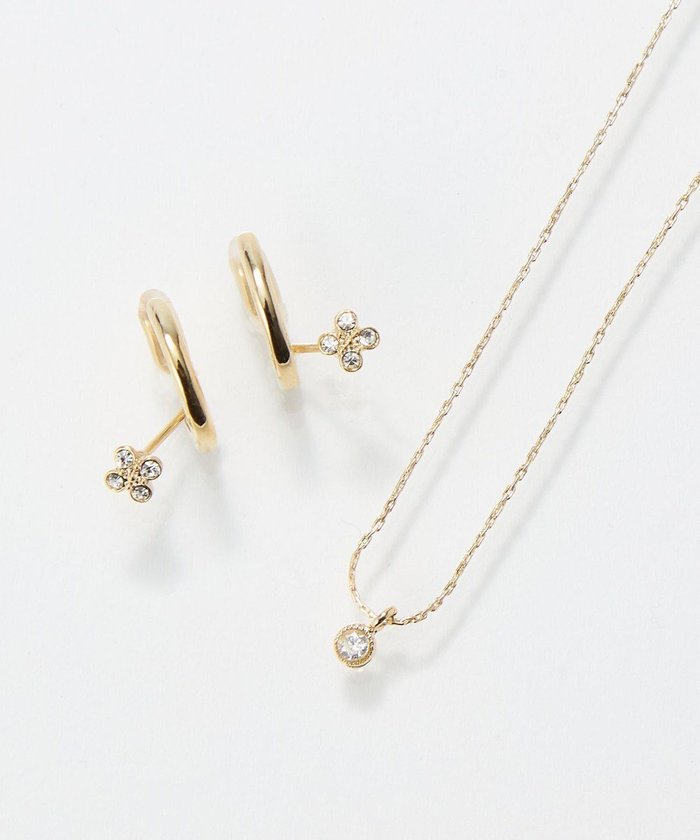 【フィービィー/phoebe】の〈オンワード限定セット〉フラワービジューフロートライトフィットイヤリング×シャイニーフチミルネックレス インテリア・キッズ・メンズ・レディースファッション・服の通販 founy(ファニー) https://founy.com/ ファッション Fashion レディースファッション Fashion for Women ジュエリー Jewelry ファッションリング Fashion Rings イヤリング・フープ・ドロップタイプ Hoop, Drop & Clip Earrings ネックレス Necklaces & Pendants おすすめ Recommended / Our Picks アクセサリー Fashion Accessories イヤリング Earrings エレガント 上品 Elegant シンプル Simple, Minimal ネックレス Necklace, Pendant Necklace ビジュー Bijou, Jewel-like Accent フープ Hoop, Hoop Earrings メタル Metal, Metal Parts |ID: prp329100004780883 ipo3291000000034685822