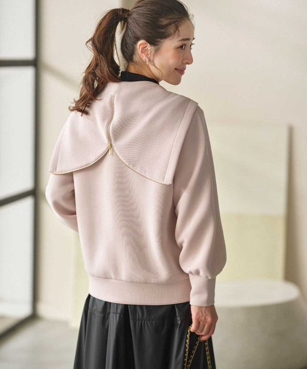 【組曲/KUMIKYOKU】のダンボールジャージー ジップアップパーカー インテリア・キッズ・メンズ・レディースファッション・服の通販 founy(ファニー) 　ファッション　Fashion　レディースファッション　Fashion for Women　トップス・カットソー　Cut & Sew Tops　レディースパーカー・カジュアルフーディー　Casual Hoodies & Sweatshirts　スポーティ　Sporty, Casual Athletic　パーカー　Hoodie, Parka　ビッグ　Big, Oversized　フォルム　Silhouette, Form　ボトム　Bottoms, Lower Wear　リラックス　Relax, Relaxed Fit　A/W・秋冬　Autumn/Winter　エレガント 上品　Elegant　ピンクベージュ系|ID: prp329100004781908 ipo3291000000034695996