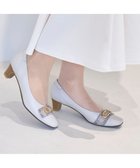 【リズ ラフィーネ/Riz raffinee】のRiz raffinee 【2E】バックルデザインパンプス アイボリーコンビ|ID: prp329100004781914 ipo3291000000034696023