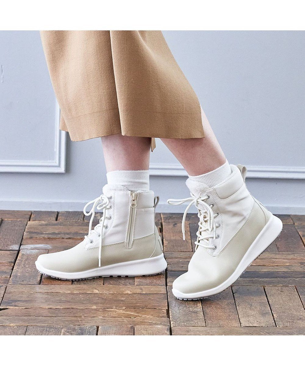 【イング/ing】のing 【レイン・スノー対応】レースアップスニーカーブーツ 人気、トレンドファッション・服の通販 founy(ファニー) 　ファッション　Fashion　レディースファッション　Fashion for Women　軽量　Lightweight, Ultra Light　シューズ　Shoes, Footwear　スニーカー　Sneakers, Trainers　トレンド　Trend, Trending Now　バランス　Balance, Style Balance　ベーシック　Basic, Essential　防寒　Cold Protection, Winter-Ready　ライニング　Inner Lining, Inner Fabric, Lined　レイン　Rain, Rainproof　A/W・秋冬　Autumn/Winter　 other-1|ID: prp329100004781942 ipo3291000000034696129