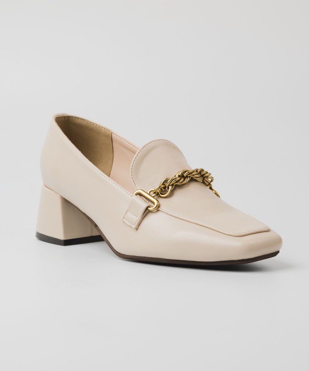 【ボントレ/BONTRE】の【PRECIEUX JOUET/プレシュウジュエ】マルチチェーンスクエアローファー インテリア・キッズ・メンズ・レディースファッション・服の通販 founy(ファニー) 　ファッション　Fashion　レディースファッション　Fashion for Women　おすすめ　Recommended / Our Picks　エクリュ|ID: prp329100004781945 ipo3291000000034696143