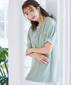 【ティアクラッセ/Tiaclasse】の【洗える】パフスリーブチュニックブラウス ミント|ID: prp329100004781952 ipo3291000000034696269