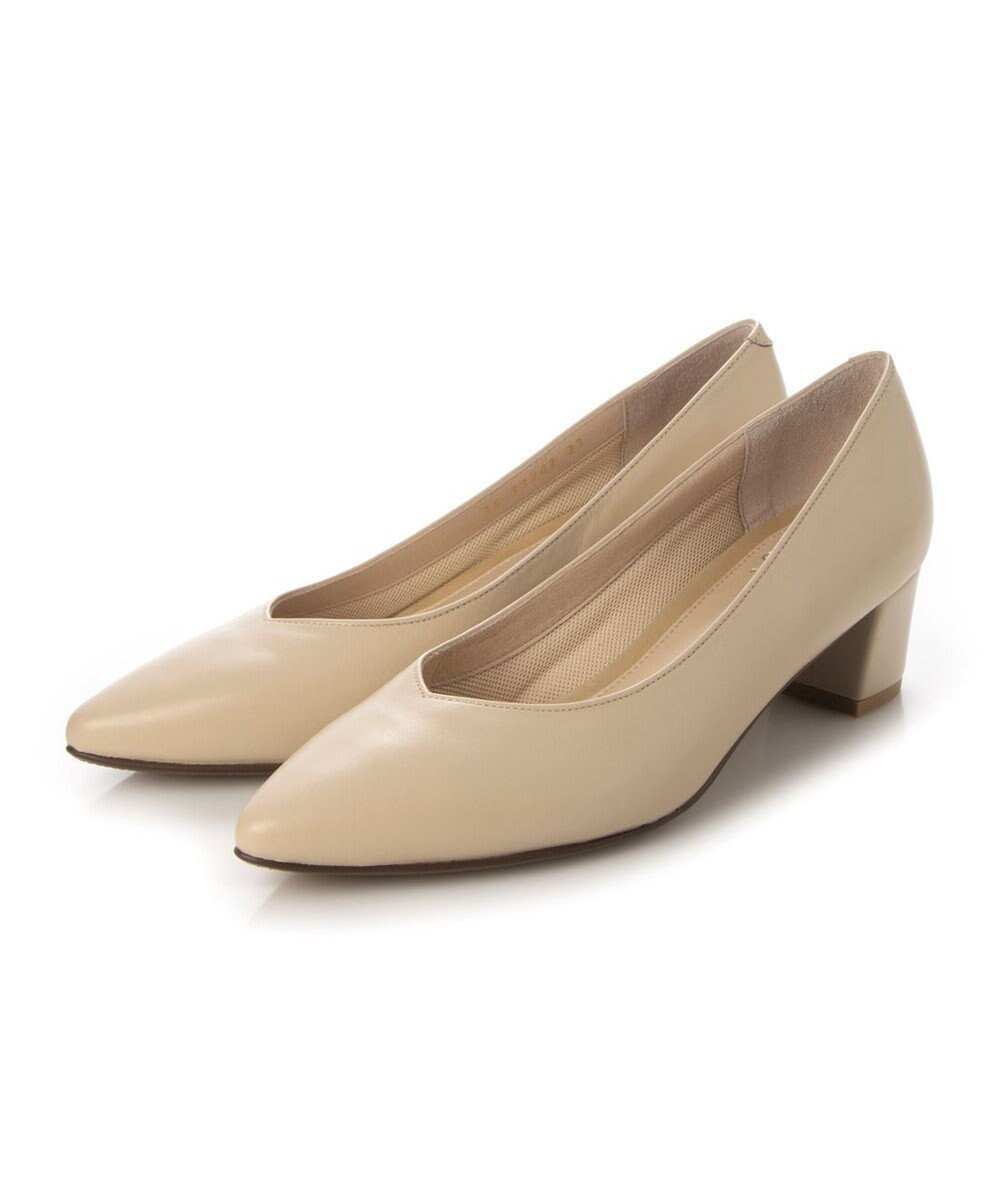 【リズ ラフィーネ/Riz raffinee】のRiz raffinee Vカットポインテッドトゥパンプス インテリア・キッズ・メンズ・レディースファッション・服の通販 founy(ファニー) 　ファッション　Fashion　レディースファッション　Fashion for Women　エレガント 上品　Elegant　オケージョン　Occasion Wear　春　Spring　クッション　Cushion, Throw Pillow　コンビ　Combo, Combination Style　シンプル　Simple, Minimal　スタンダード　Standard, Basic　トレンド　Trend, Trending Now　人気　Popular, Best Seller　フェミニン　Feminine, Girly　ベーシック　Basic, Essential　S/S・春夏　SS, Spring/Summer, Warm Season　日本製　Made In Japan　夏　Summer　2023春夏・S/S　Spring/Summer 2023 SS23　2023年　2023　セレモニー　Ceremony　入学式　Entrance Ceremony　卒業式　Graduation Ceremony　結婚式　Wedding　ビジネス 仕事 通勤　Business / Work / Commuting　ベージュ|ID: prp329100004781957 ipo3291000000034696322