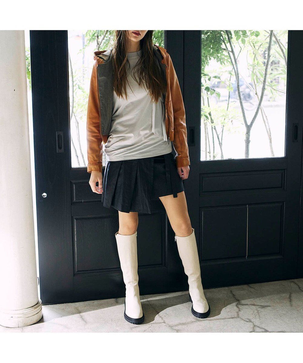 【モード エ ジャコモ/MODE ET JACOMO】のMODE ET JACOMO ストレッチロングブーツ インテリア・キッズ・メンズ・レディースファッション・服の通販 founy(ファニー) 　ファッション　Fashion　レディースファッション　Fashion for Women　クール　Cool, Chic　シューズ　Shoes, Footwear　シンプル　Simple, Minimal　ストレッチ　Stretch, Stretchy Fabric　ロング　Long, Long-Length　厚底　Platform Shoes　日本製　Made In Japan　A/W・秋冬　Autumn/Winter　ベージュ|ID: prp329100004781961 ipo3291000000034696339