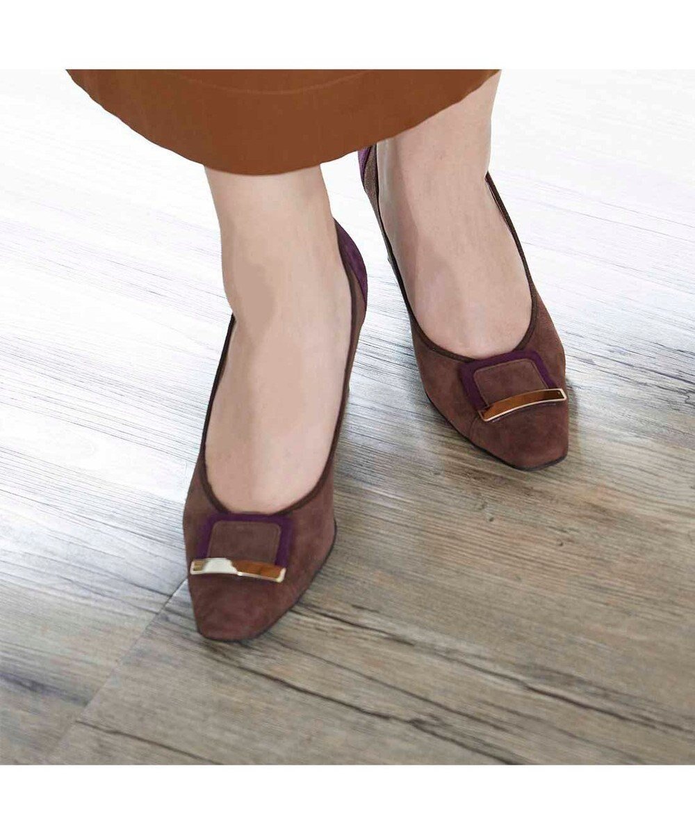 【リズ ラフィーネ/Riz raffinee】のRiz raffinee スクエアトゥメタルバックルパンプス インテリア・キッズ・メンズ・レディースファッション・服の通販 founy(ファニー) ファッション Fashion レディースファッション Fashion for Women バッグ Bags エレガント 上品 Elegant オケージョン Occasion Wear クラシカル Classical, Vintage-Inspired シンプル Simple, Minimal トレンド Trend, Trending Now ハイヒール High Heels, Heeled Shoes フェミニン Feminine, Girly ベーシック Basic, Essential メタル Metal, Metal Parts A/W・秋冬 Autumn/Winter 2022年 2022 2022-2023秋冬・A/W Autumn/Winter 2022–23 AW22–23 日本製 Made In Japan セレモニー Ceremony 卒業式 Graduation Ceremony ビジネス 仕事 通勤 Business / Work / Commuting ブラウンコンビ|ID: prp329100004781964 ipo3291000000034696355