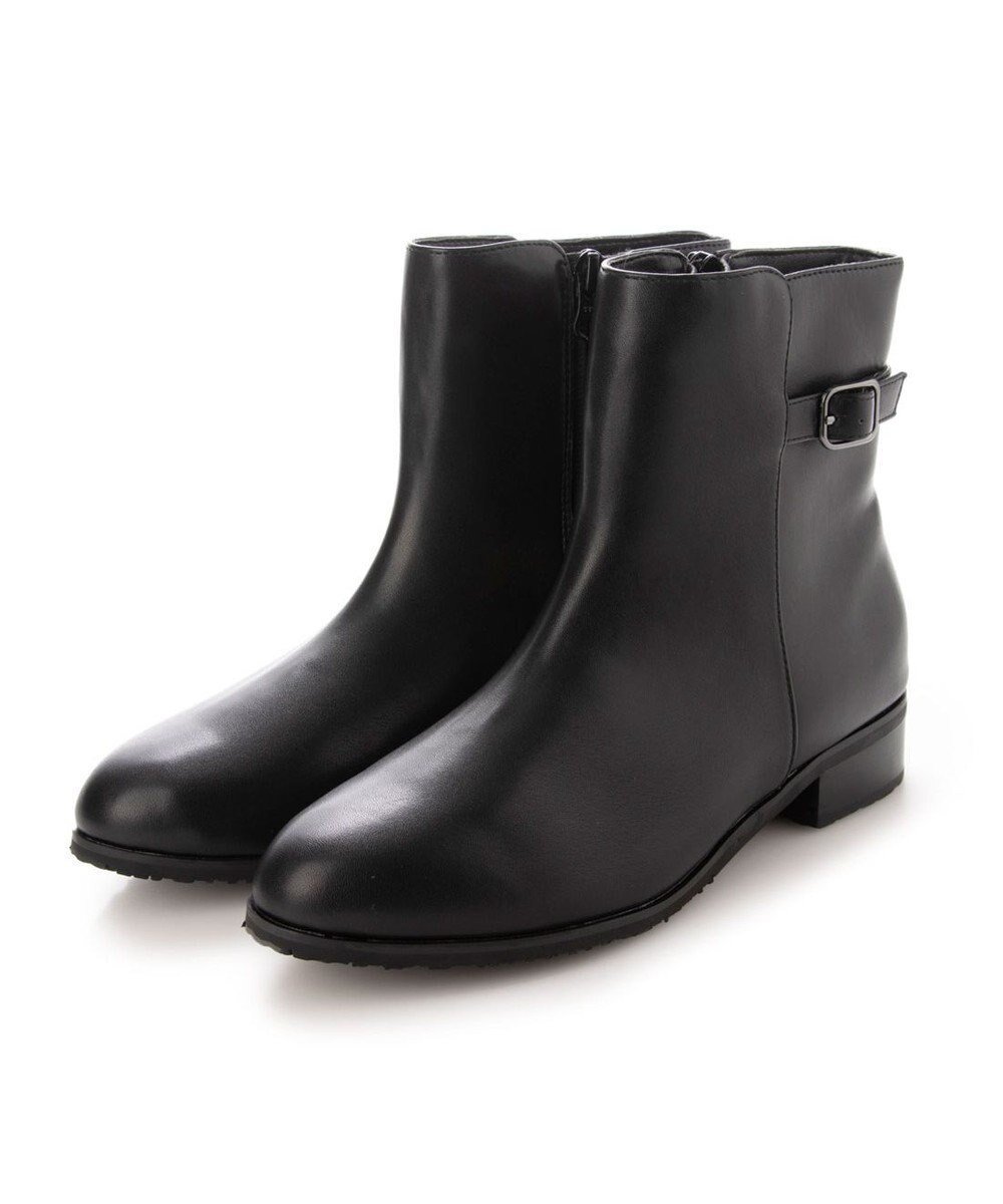 【イング/ing】のing 【レイン対応】【防滑・防水・防寒】ベルトデザインショートブーツ インテリア・キッズ・メンズ・レディースファッション・服の通販 founy(ファニー) 　ファッション　Fashion　レディースファッション　Fashion for Women　ベルト&ウエストマーク　Belts & Waist Accessories　シューズ　Shoes, Footwear　トレンド　Trend, Trending Now　バランス　Balance, Style Balance　フラット　Flat, Flat Shoes　ベーシック　Basic, Essential　防寒　Cold Protection, Winter-Ready　レイン　Rain, Rainproof　A/W・秋冬　Autumn/Winter　おすすめ　Recommended / Our Picks　エレガント 上品　Elegant　ビジネス 仕事 通勤　Business / Work / Commuting　ブラック|ID: prp329100004782638 ipo3291000000034706383